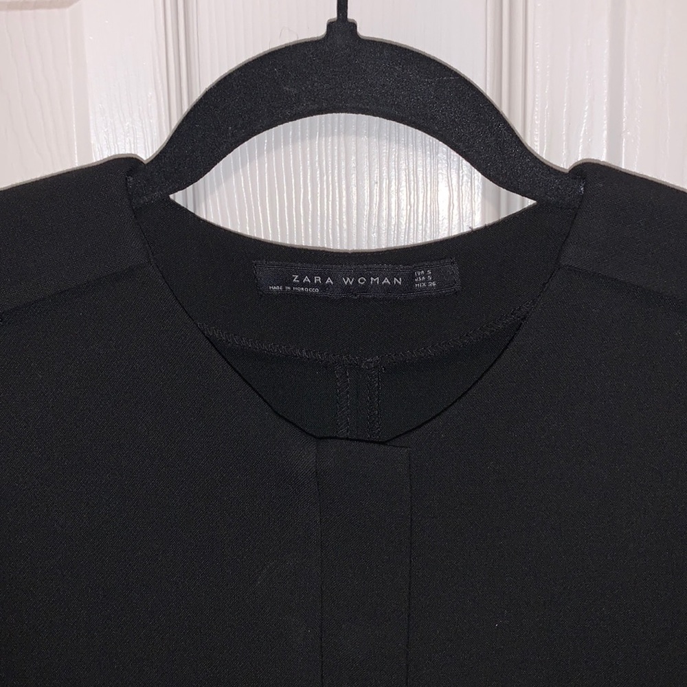Zara Woman Jumpsuit Small Back Zip Black